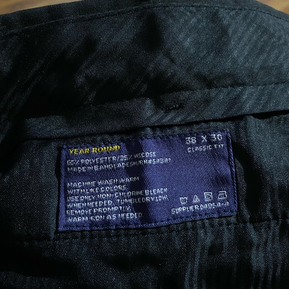 Stafford Men’s Year Round Classic Fit Dress Pants 38 X 30 - Picture 10 of 13